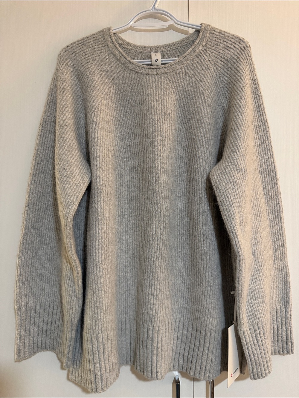 Lululemon Alpaca Blend Crewneck Sweater XL Heather Grey NWT